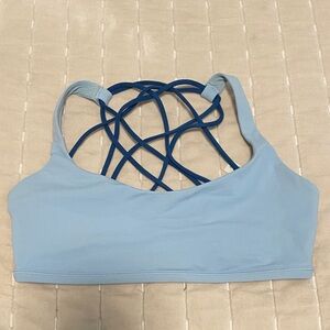 Lululemon Blue Strappy Sports Bra